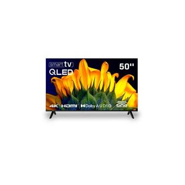 Imagem de Smart TV HQ QLED 50 Polegadas HQ-QLED50SM 4K Wi-Fi Bluetooth, Dolby Audio, Apps, Netflix, YouTube e Prime Video, 3 HDMI