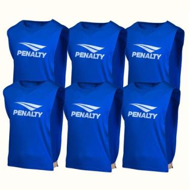 Imagem de Kit colete 6 peças colete penalty para treinos e jogos tamanho juvenil