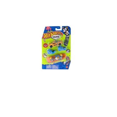 Imagem de Hgt71 hot wheels skate de dedo com tenis e carro hvk50 (43458) - MATTE