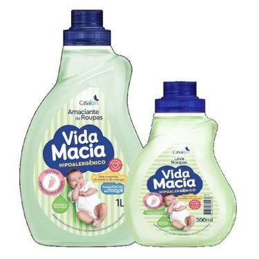 Imagem de Lava Roupas Vida Macia Glicerina e Erva Doce 500ml + Amaciante Gliceri