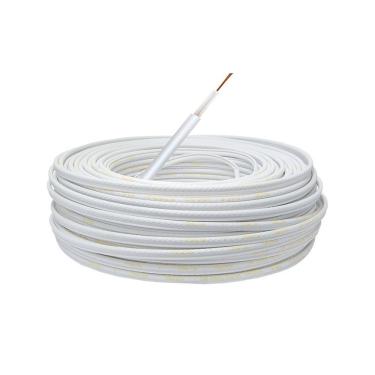 Imagem de Cabo Elétrico Alta Isolação Telecam 5mm Flexível Bivolt Branco 50M