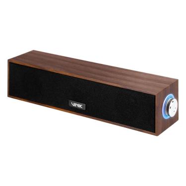 Imagem de Soundbar Vinik WDB6W 2.0 6W RMS Estéreo Madeira USB 5V P2 Design Moderno Acabamento Premium Amadeirado