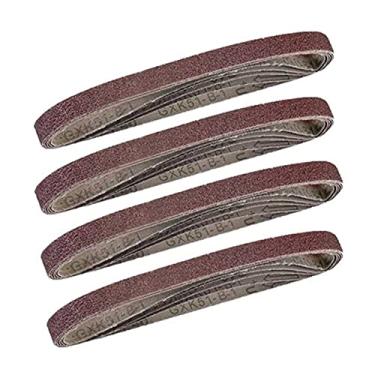 Imagem de 20pcs Cintos de lixamento 13mm x 457mm 40 60 80 120 conjunto de arquivos de lixeira de alumina mista YYDFPIIA