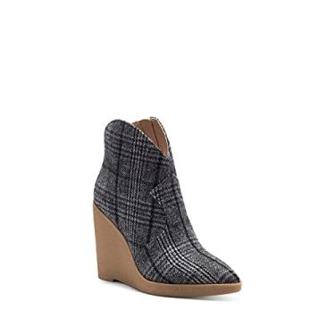 Imagem de Jessica Simpson Bota feminina Crais Ankle Boot, Preto/branco, 8