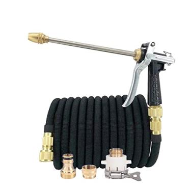 Imagem de AILHUA Mangueira de jardim Telescópica Jardim Regador Mangueira Ajustável Bocal de Lavagem de Carro Jardim de Mangueira Suprimentos ao ar livre (Lengh : 100ft)