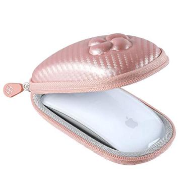 Imagem de Capa rígida Koonice compatível com Apple Magic Mouse (I e II 2ª geração) incluindo mosquetão (ouro rosa)