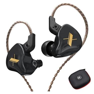Imagem de Fone de Ouvido KZ EDX Retorno de Palco Ponto Intra Auricular Case (Preto Sem Microfone)