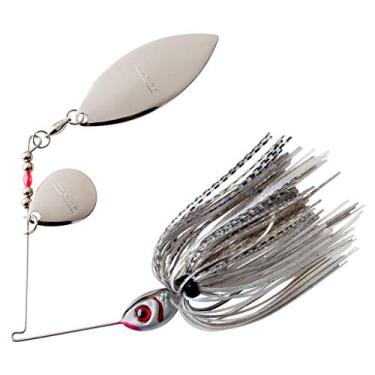 Imagem de BOOYAH Blade Spinner-Bait Isca de pesca para robalo, prata brilhante, tandem (7 g)
