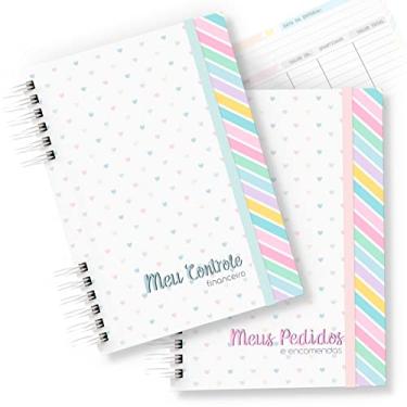 Imagem de Kit 1 Caderno De Pedidos E 1 Caderno De Controle Financeiro