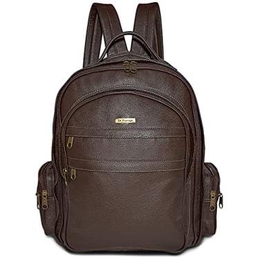 Imagem de Mochila Grande De Couro Legítimo Para Notebook E Viagem Cor:Marrom