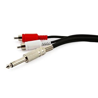 Imagem de Cabo P10 Mono para 2 RCA - 5 Metros