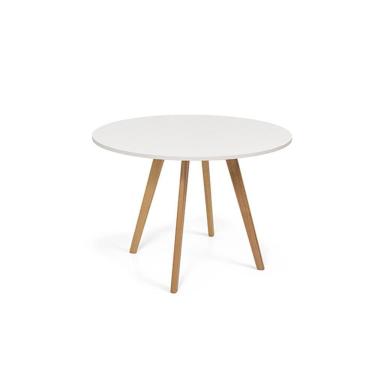 Imagem de Mesa de Jantar Redonda Napolis Branca Ref. 010 100B VivaLigna