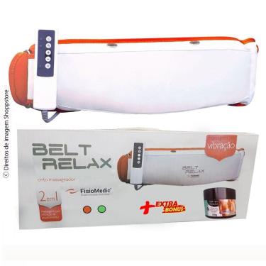 Imagem de Combo Cinta Modeladora Vibratória Mod 2021 Redutora Medidas Belt Relax® By Shoppstore Bivolt + Gel Lipo Redutor Mary Lif
