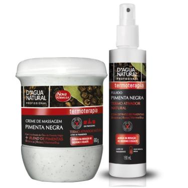 Imagem de Combo Creme De Pimenta Negra 650G E Fluido Termoativador