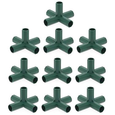 Imagem de YPeng tubos PVC 16 mm para plástico estufa, conector construção 5 tipos tubulação, suporte estável, conexões tubos transversais para conexão barraca, construção móveis