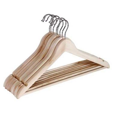 Imagem de Conjunto 8 Cabides Madeira Just Home Collection