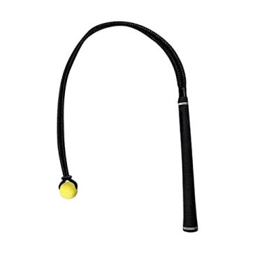 Imagem de simhoa Corda de treinamento de swing de golfe portátil, treinador de prática de swing de golfe, assistência de exercício de correção de posição corda de