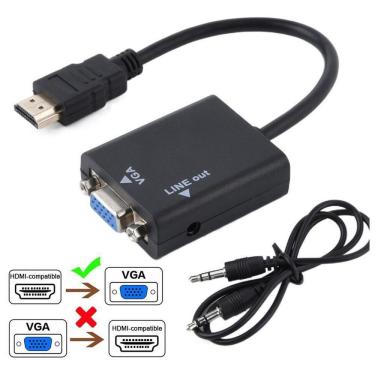 Imagem de Adaptador Hdmi Para Vga Hd Conversion Cable