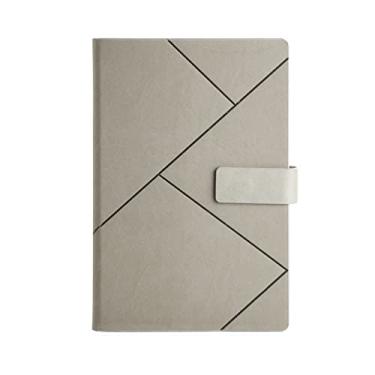 Imagem de A5 B5 Business Notepad Diário de Couro Caderno Diário de Meninas, Cinza, B5