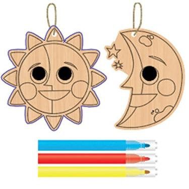 Imagem de Darice 30023942 Cor do sol e da lua - em Ornamentos: Madeira