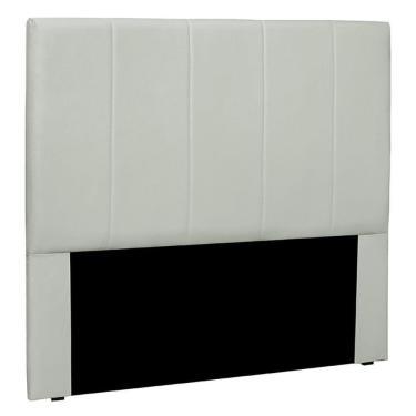 Imagem de Cabeceira Casal 1,40m Erza Veludo Prata Gran Belo