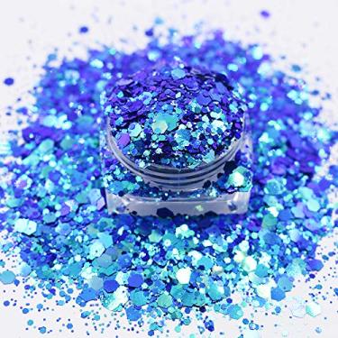 Imagem de 20g / Pack Mudança de cor Chunky Mixes Glitter Sequin Power Flakes Manicure Resina de Manicure Corpo Arte Decoração do corpo Ferramentas de Bricolagem Acessórios BSL07