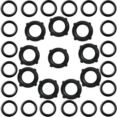 Imagem de Anel de vedação O-Rings de substituição de 30 peças e arruelas de mangueira de jardim para conector rápido de 3/8 polegada Mangueira de jardim padrão de 3/4 polegadas