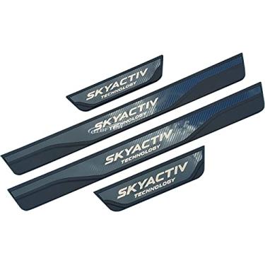 Imagem de GZBFTDH Protetor de proteção de peitoril de porta de carro para Mazda CX50 2023 acessórios de proteção de entrada de porta automática capas de acabamento