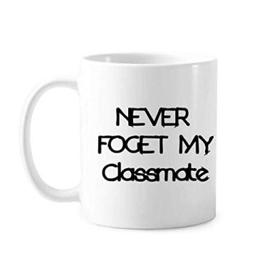 Imagem de Caneca Never Foget My Classmate temporada de formatura cerâmica xícara de café porcelana louça
