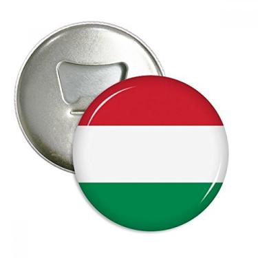 Imagem de Bandeira nacional da Hungria Europa abridor de garrafas ímã de geladeira emblema multifuncional