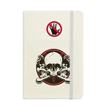 Imagem de Caderno secreto padrão de decoração pirata esqueleto diário clássico A5