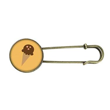 Imagem de Broche de metal retrô Peanut Chocolate Doce Sorvete