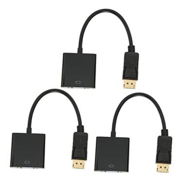 Imagem de Adaptador DisplayPort para VGA, 3PCS Design Compacto 60 Hz DP para Adaptadores VGA para Desktop