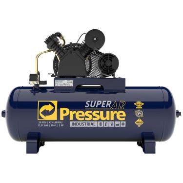 Imagem de Compressor Pressure Super Ar 20 200 Lts 175 Lbs 5 cv Trif.