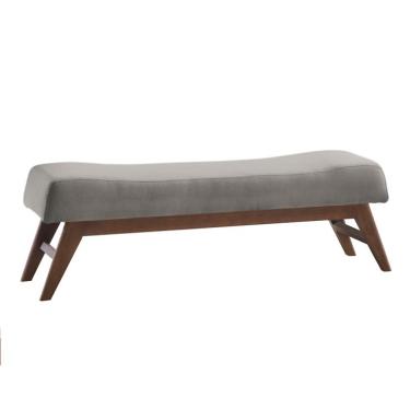 Imagem de Puff Hórus Cinza e Imbuia 140 cm