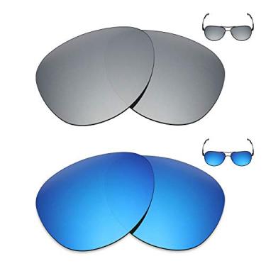 Imagem de 2 pares de lentes polarizadas de substituição da Mryok para óculos de sol Oakley Elmont L – Opções