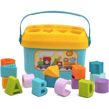 Imagem de Playkidz Shape Sorter Baby and Toddler Toy, ABC and Shape Pieces, Sorting Shape Game, Developmental Toy for Children 18 Months+