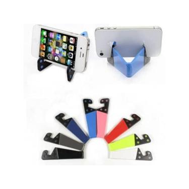 Imagem de Suporte Dobravel Universal Celular IPhone Tablet Preto