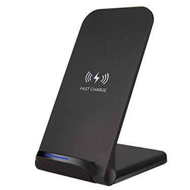 Imagem de Domary Carregador sem fio 15W Suporte de carregamento rápido vertical sem fio Substituição habilitada para Qi para iPhone 12 11 Pro Samsung S20 Plus com base de carregamento de dispositivos habilitado