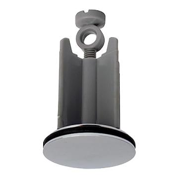 Imagem de Ioensy Bujão de drenagem de pia sem transbordamento Substitui diretamente o tipo de pressão Forte durável Antientupimento Escorredor de pia de cozinha Filtro, CINZENTO