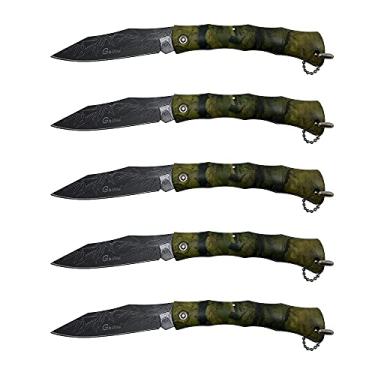 Imagem de Kit 5 Canivete Xingu Xv3137 Cabo Camuflado Desenho Na Lâmina