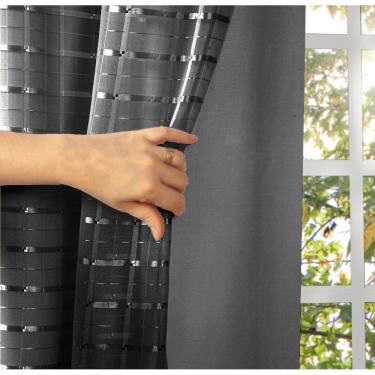 Imagem de Cortina Blackout PVC Com Voil Xadrez 2,80 X 1,80