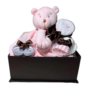 Imagem de Caixa presente bebê Ursa Rosa