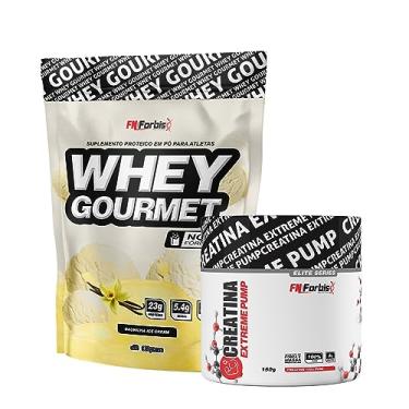 Imagem de Whey Protein Gourmet Refil 907g + Creatina Extreme Pump Elite Series 150g - FN Forbis Nutrition (Baunilha Ice Cream)