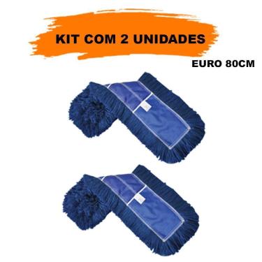 Imagem de 2 Refil Mop Eletrostático Euro 80 Cm Tira Pó Bralimpia
