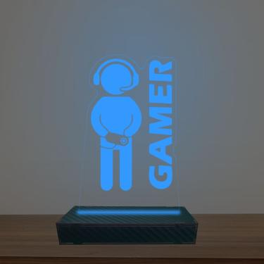Imagem de Luminária Led 3d Gamer Abajur Luxo