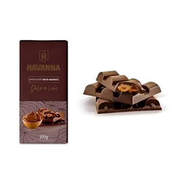 Imagem de Barra de Chocolate Meio Amargo Havanna c/ Recheio Doce de Leite 100g