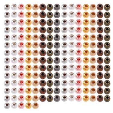 Imagem de Contas espaçadoras de metal pulseiras faça você mesmo miçangas material de latão suprimentos para fabricação de joias para pulseira faça você mesmo colar brincos