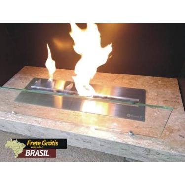 Imagem de Lareira Ecológica Aço Inox 304 (queimador 60cm) Queimador 60cm