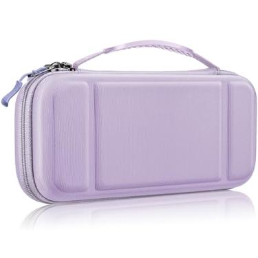 Imagem de Fintie Estojo de Transporte Para Nintendo Switch OLED Modelo 2021/Switch 2017 - Bolsa de Viagem com Capa Protetora Rígida com 10 Slots Para Cartão de Jogo Para Console Switch Joy-Con E Acessórios, Rox